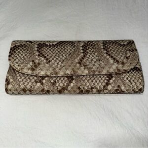 Elegant Vintage Snakeskin Clutch Purse